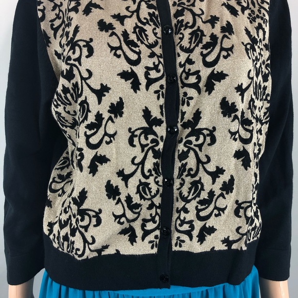 Ronni Nicole XL Brown Black Glitters Sweater - Picture 3 of 8